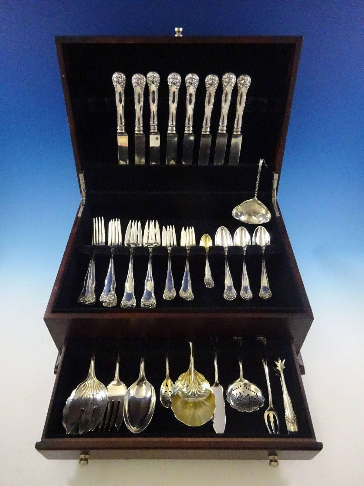 Lancaster by Gorham sterling silver Flatware set, 60 pieces. 

This set includes:

Eight knives, 8 1/2