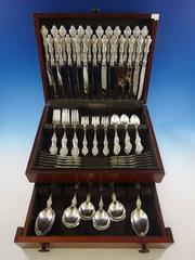 Old Orange Blossom by Alvin Sterling Silver Dn Flatware Set 12 Service W Mono