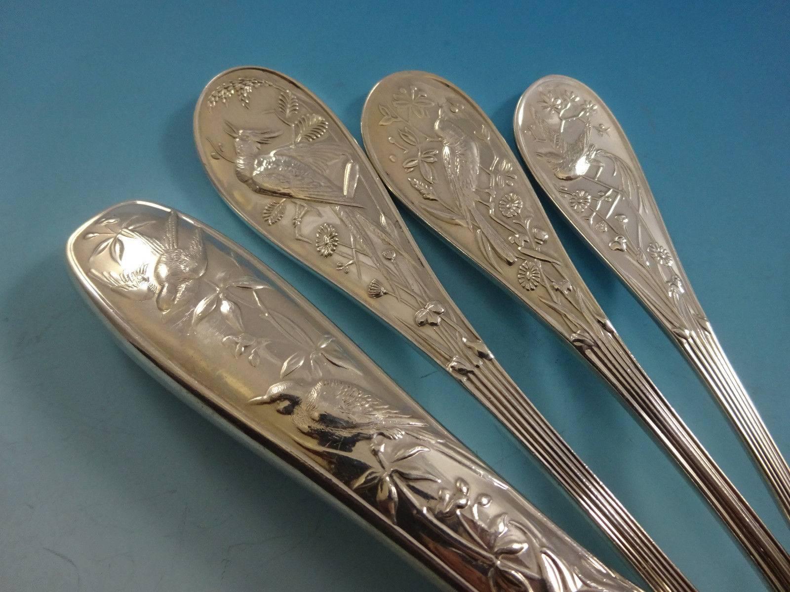 Audubon by Tiffany and Co Sterling Silver Flatware Dinner Set for Service 4
