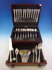 Hepplewhite by Reed & Barton Sterling Silver Flatware Set 12 Service "S" Mono
