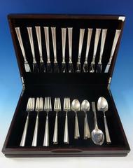 Mexican Art Deco by Codan Sterling Silver Flatware Set 12 Service Dinner 60 Pcs