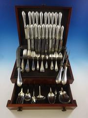 Van Dyke By International Sterling Silver Flatware Set Service, S Mono