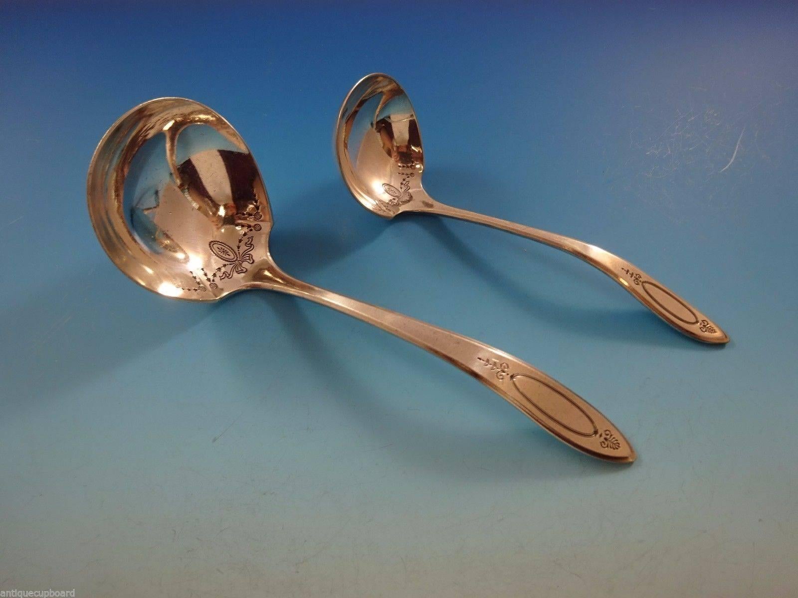 20th Century Adam by Community Plate Rogers Silver Plate Flatware Set Service for 12 Dinner