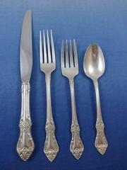 Afterglow by Oneida Sterling Silver Flatware Set 8 Service Lunch 60 Pcs