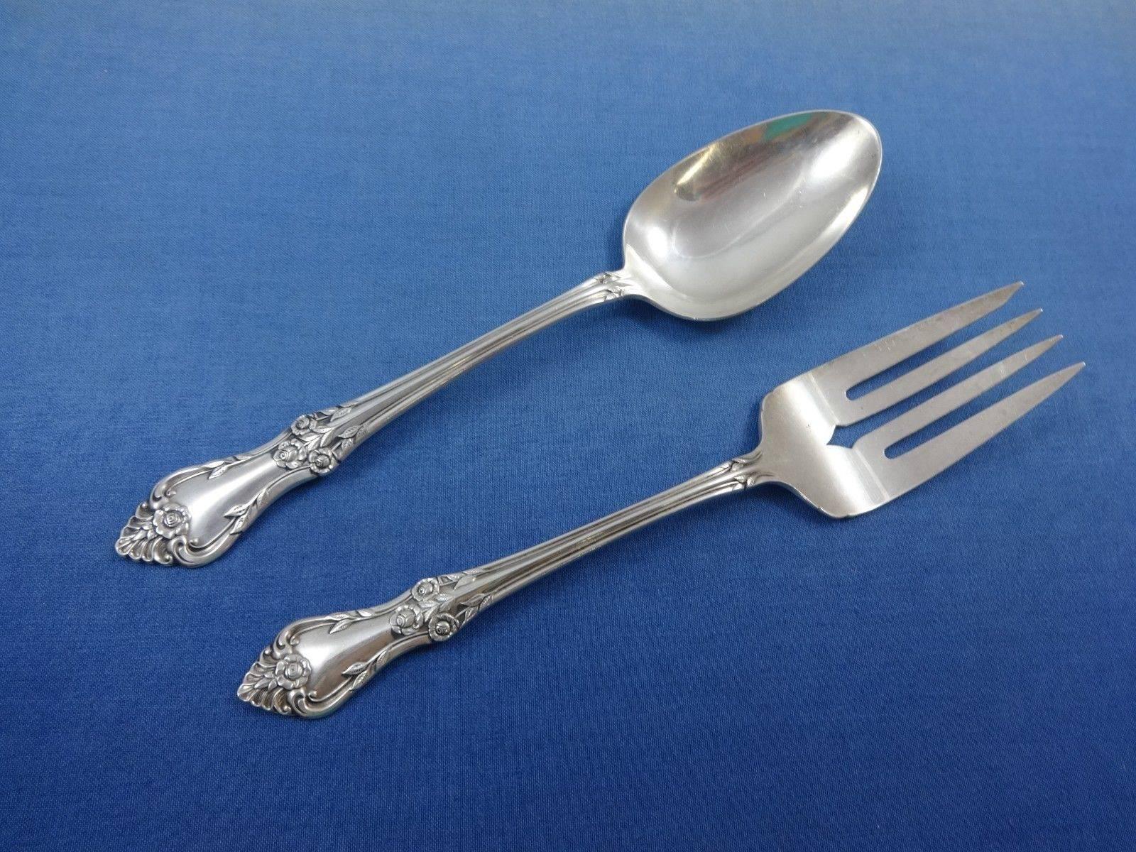 20th Century Afterglow by Oneida Sterling Silver Flatware Set 8 Service Lunch 60 Pcs For Sale
