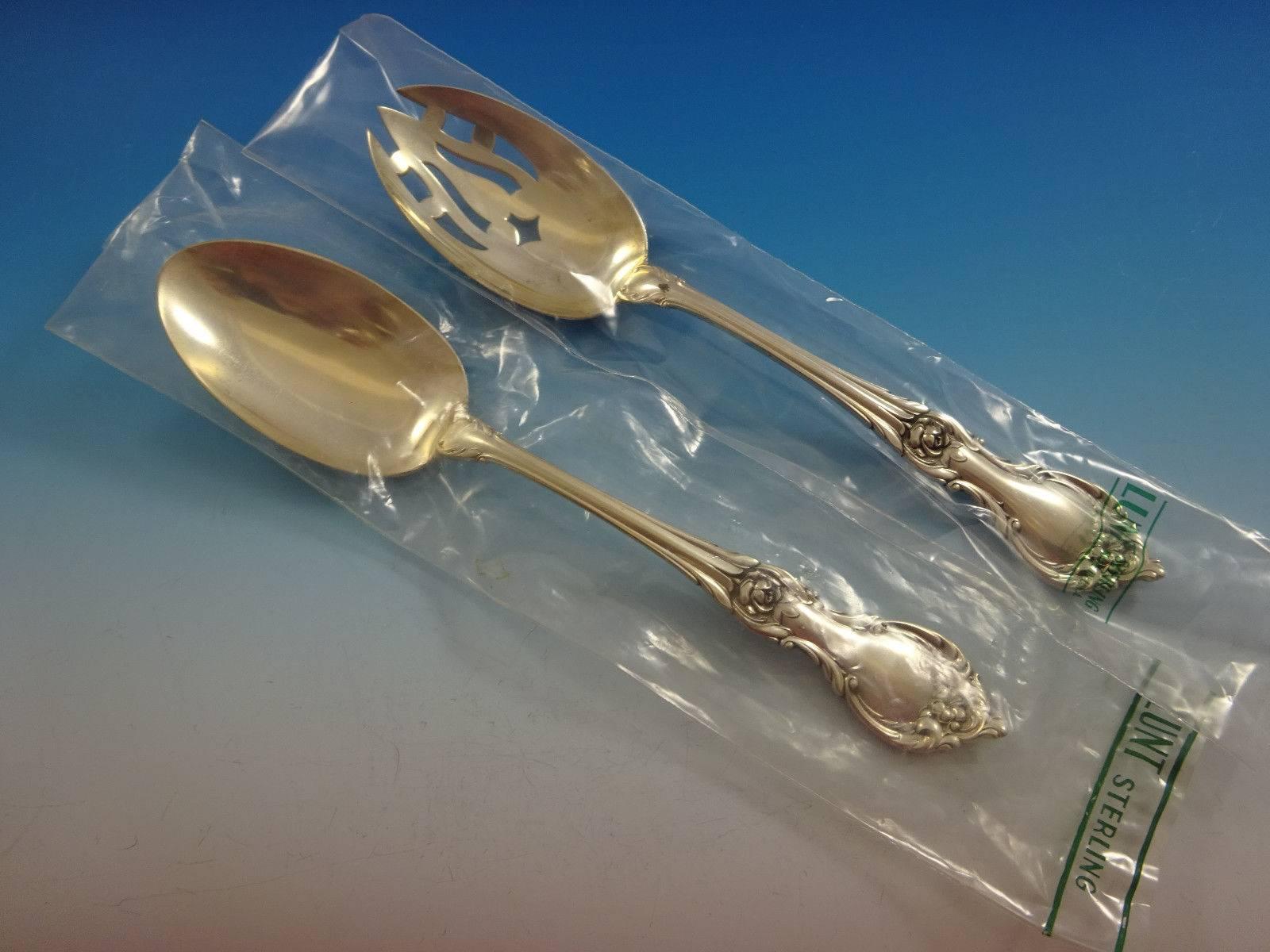 20th Century Alexandra by Lunt Sterling Silver Flatware Set of 8 Service Lunch Factory Sealed