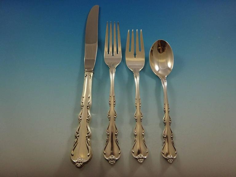 Angelique by International Sterling Silver Flatware Set 12 Service