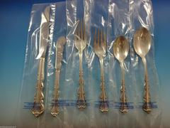 Angelique by International Sterling Silver Flatware Set 12 Service Lunch New