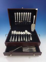 American Victorian by Lunt Sterling Silver Flatware Set of 8Service 47 Piece