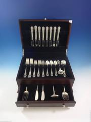 American Victorian by Lunt Sterling Silver Flatware Set of 8 Service Lunch 51 Pc