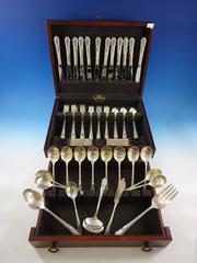 Velo da sposa di International Sterling Set di posate 12 Servizio 77 Pezzi