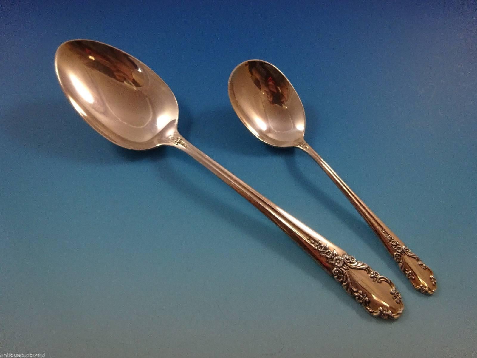Velo da sposa di International Sterling Set di posate 12 Servizio 77 Pezzi in vendita 3