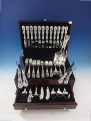 Burgundy by Reed & Barton Sterling Silver Flatware Set 12 Service 113 Pcs, Huge