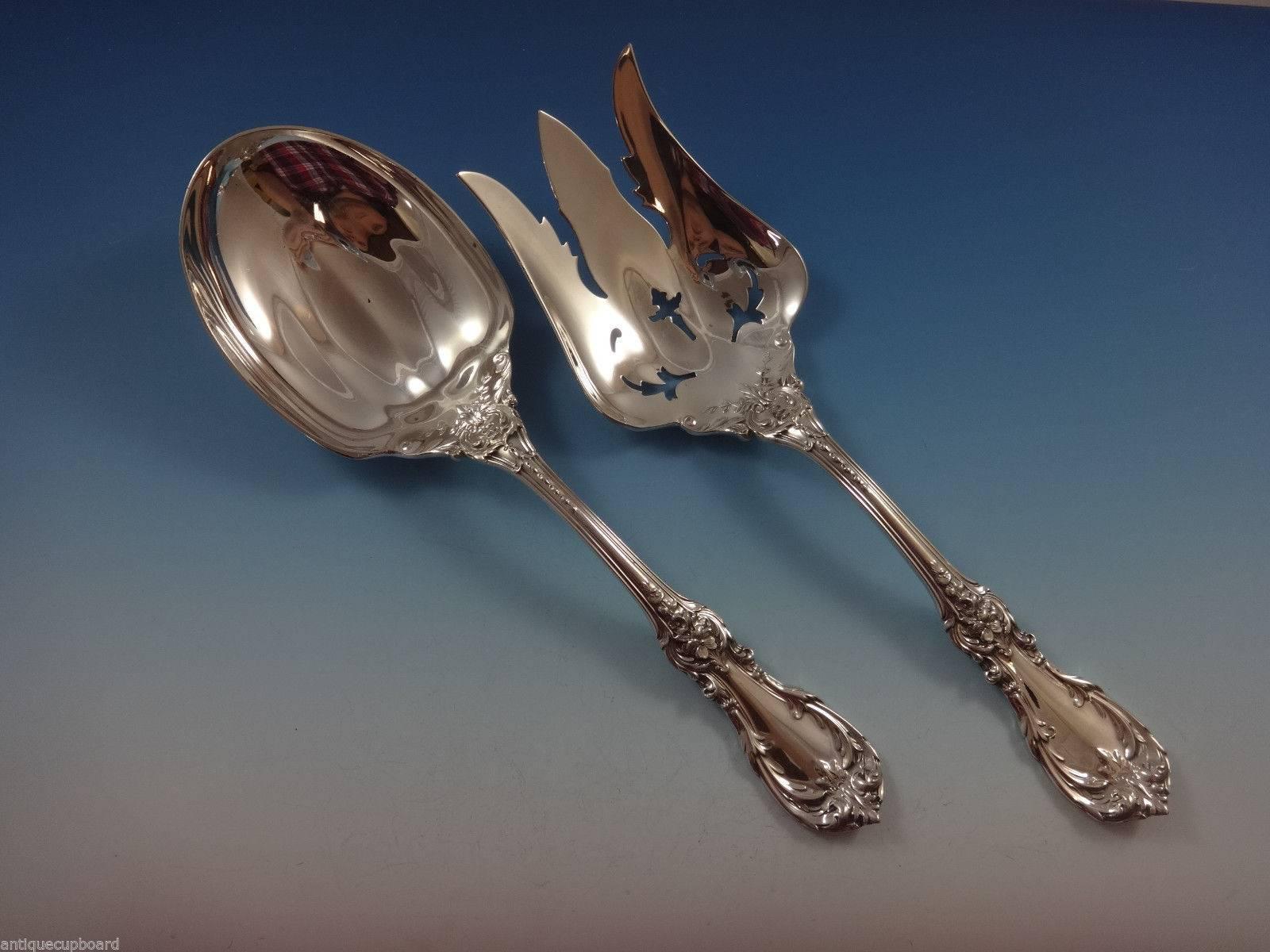 Ensemble de couverts en argent sterling bourgogne par Reed & Barton 12 services 113 pièces, superbe en vente 1