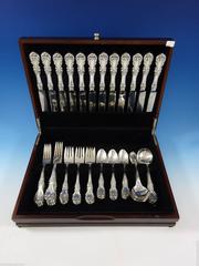 Burgundy by Reed & Barton Sterling Silver Flatware Set 12 Service Lunch 60 Pcs