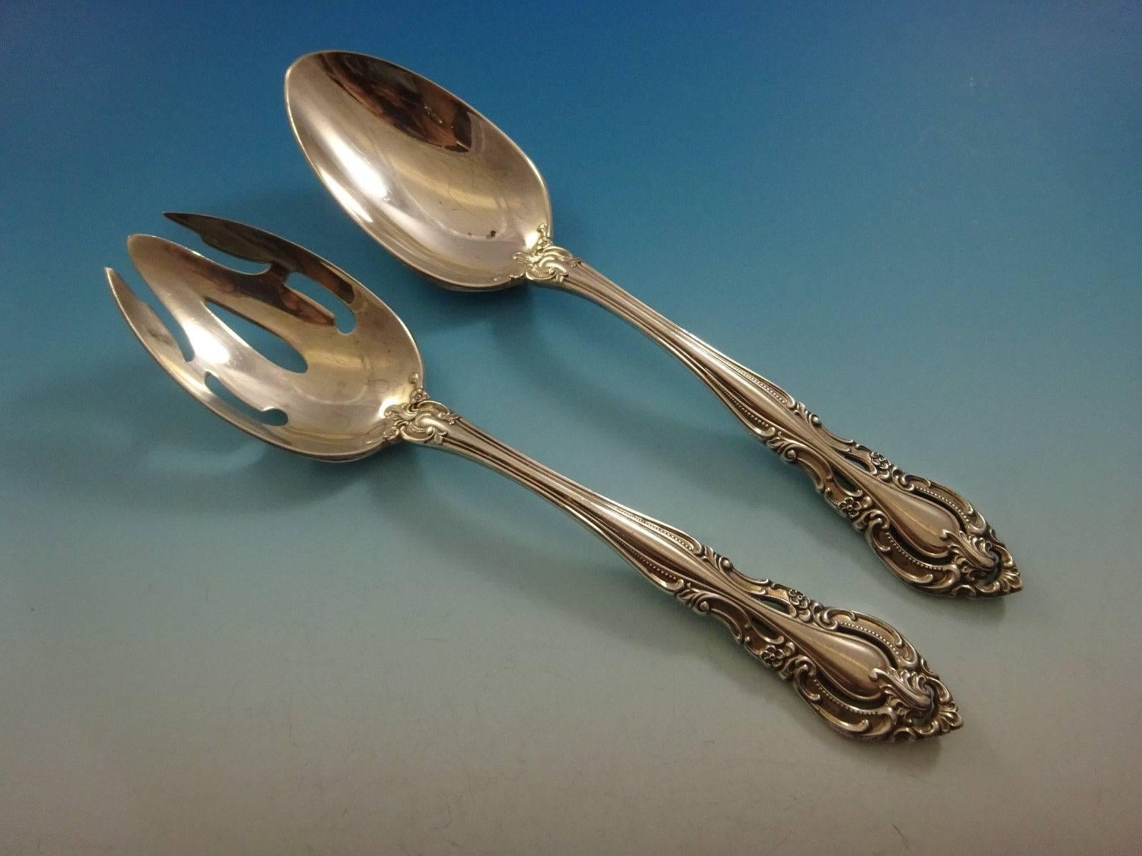 20th Century Baronial by Gorham Sterling Silver Flatware Set 8 Service Place Size 53 Pcs