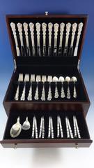 Angelique by International Sterling Silver Flatware Set 12 Service Lunch 62 Pcs