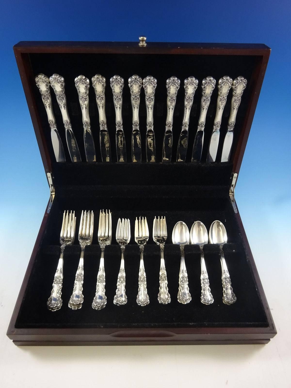 Buttercup by Gorham sterling silver flatware set - 48 pieces. This set includes:

12 knives, 8 7/8
