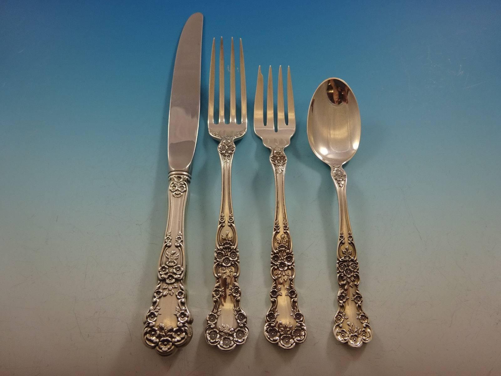 Buttercup by Gorham Sterling Silver Flatware Set 12 Service Lunch 48 Pieces In Excellent Condition For Sale In Big Bend, WI