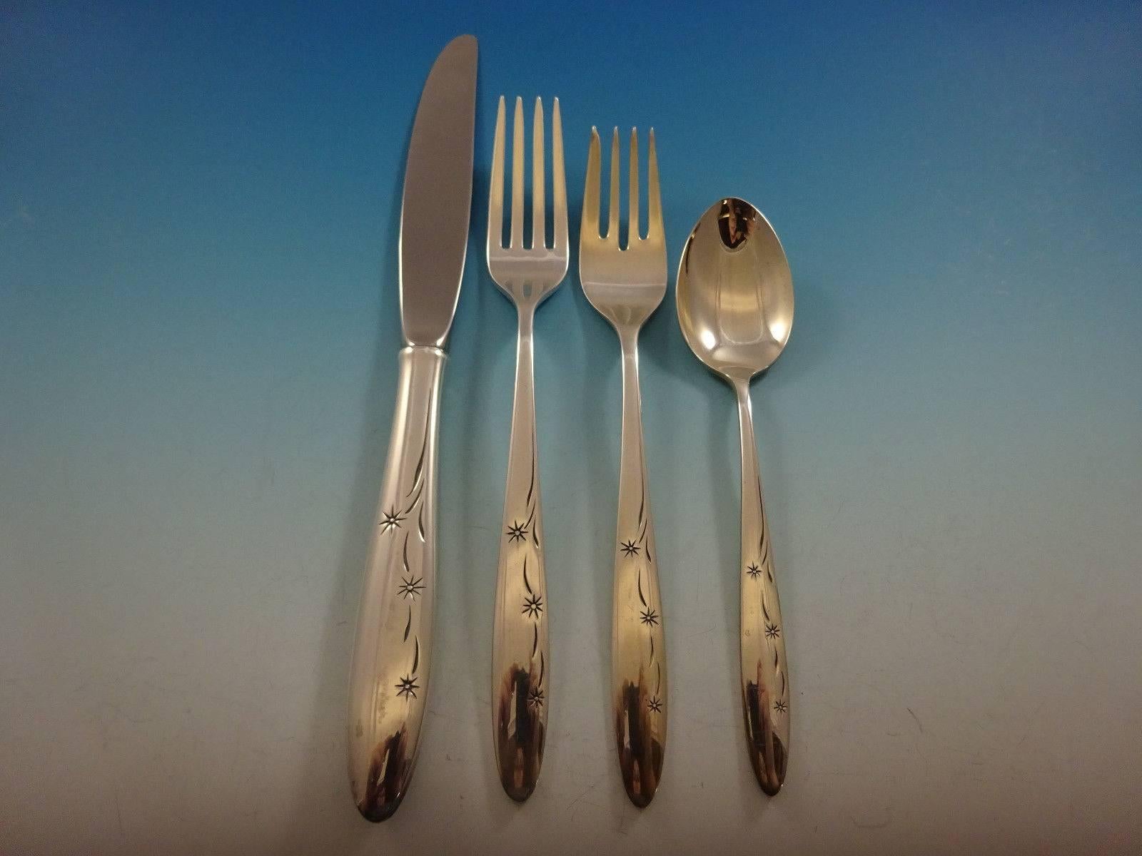 Ensemble de couverts en argent sterling Celeste by Gorham, six services, 32 pièces Excellent état - En vente à Big Bend, WI