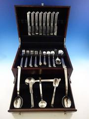 Aztec by Emma Melendez Sterling Silver Flatware Set 8 Service Lunch 62 Pieces