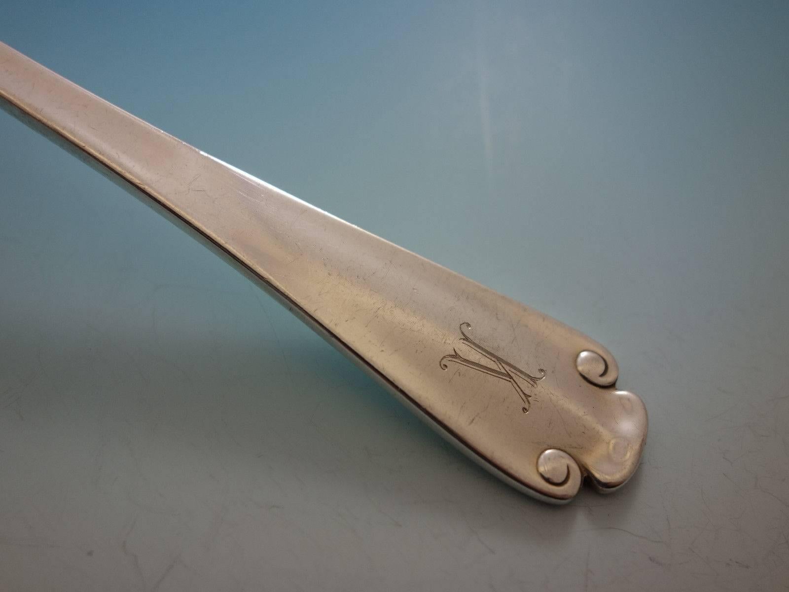 Ensemble de couverts en argent sterling Flamand par Tiffany & Co 12 Service 91 pièces Monogramme K en vente 3