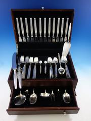 Savoy by Frigast Sterling Silver Flatware Set 12 Service 82 Pieces, Danish