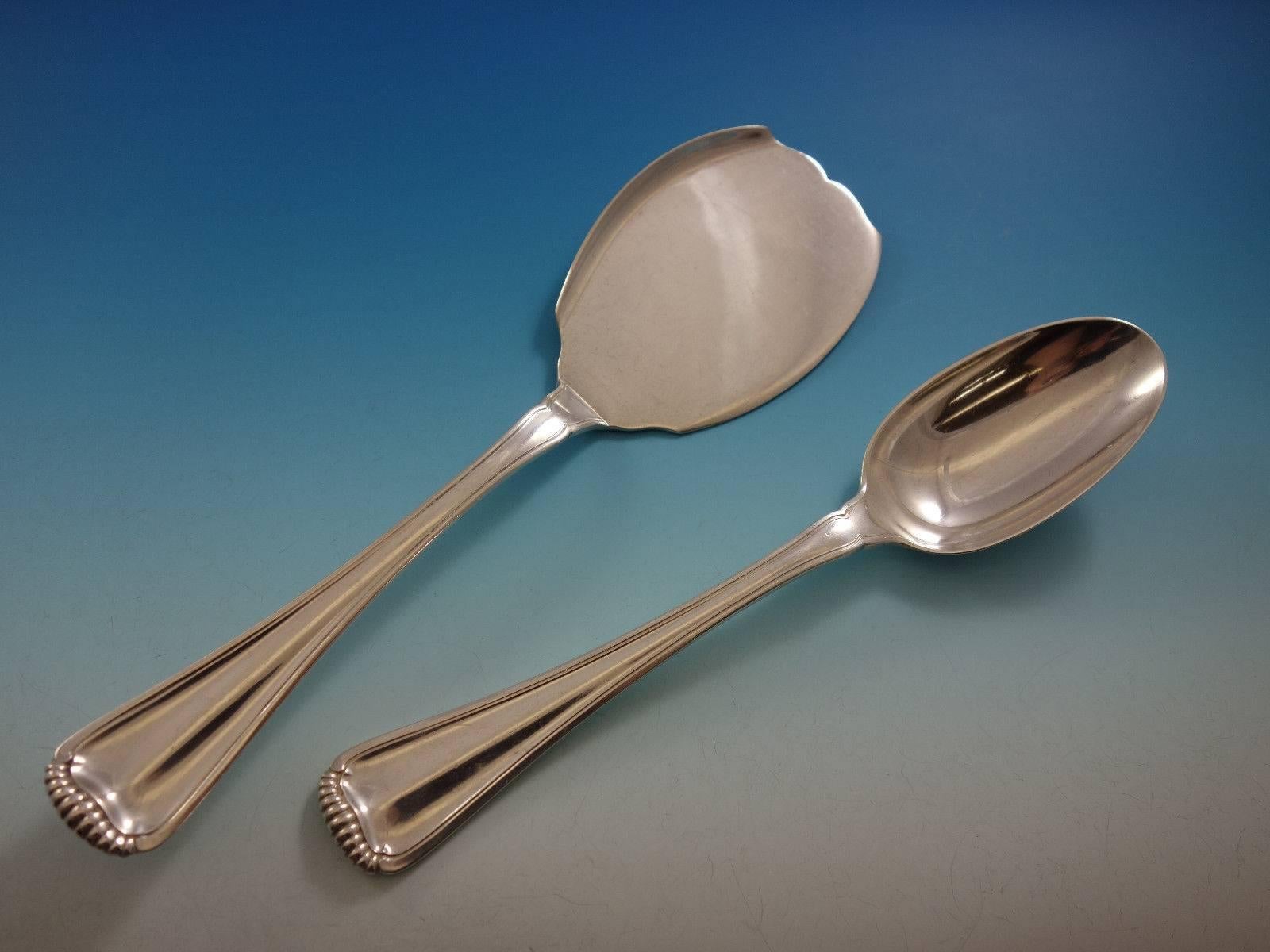 Argent Service de couverts en argent 800 Milano Aka Baguette by Ricci 152 pièces en vente