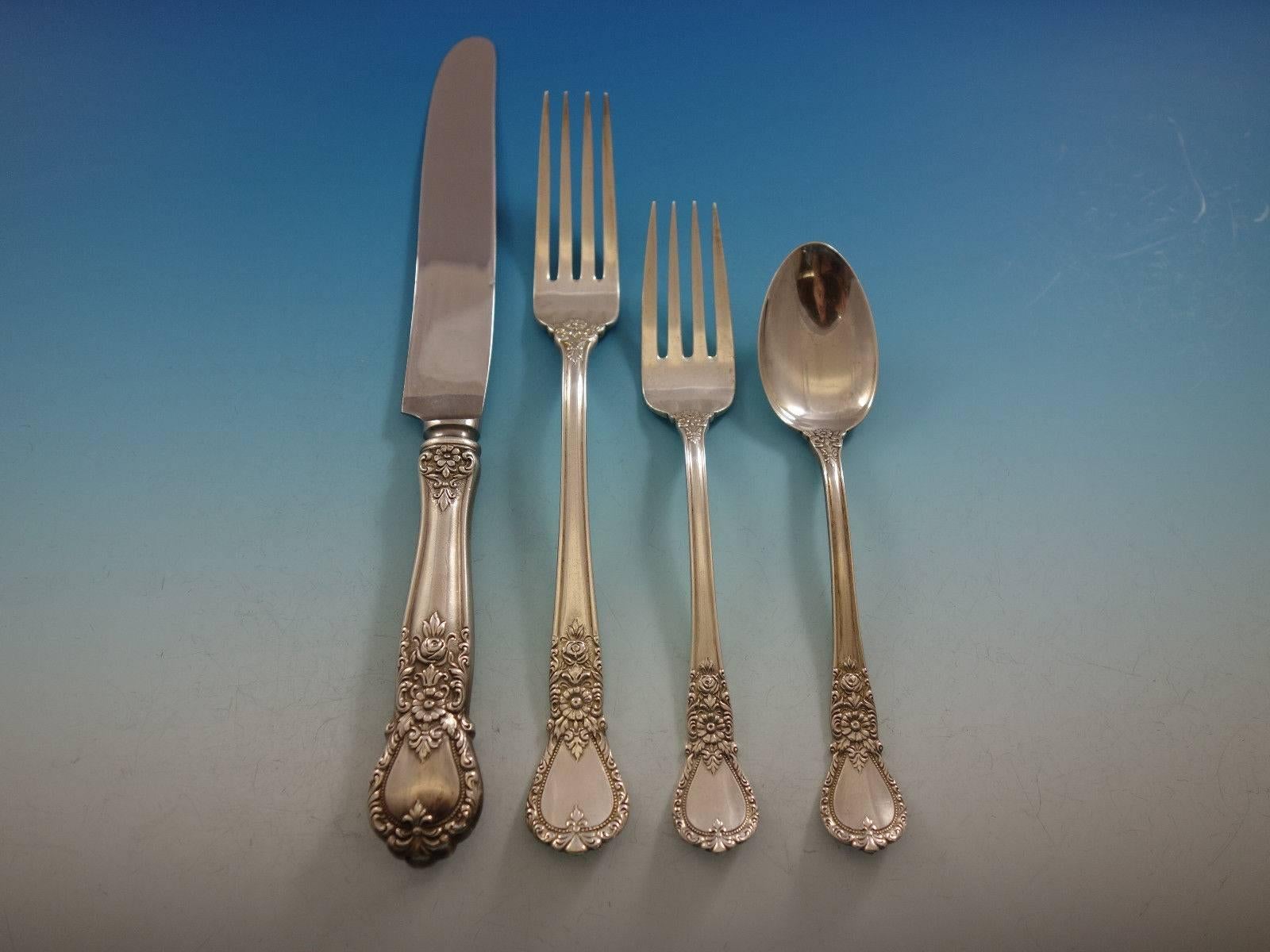 Ballet, Weidlich Sterling Silver Flatware Set for Eight Service 48 Pieces Dinner In Excellent Condition In Big Bend, WI