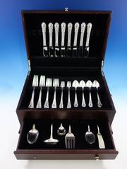 American Victorian by Lunt Silver Set di posate in argento sterling per un servizio di otto persone 46 pezzi