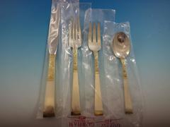 Golden Scroll by Gorham Sterling Silver Flatware Set for Eight Service 38 Pieces