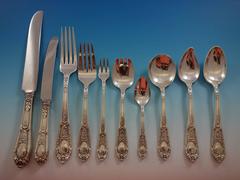 Fontaine by International Sterling Silver Flatware Set 8 Service 86 Pcs Mono R