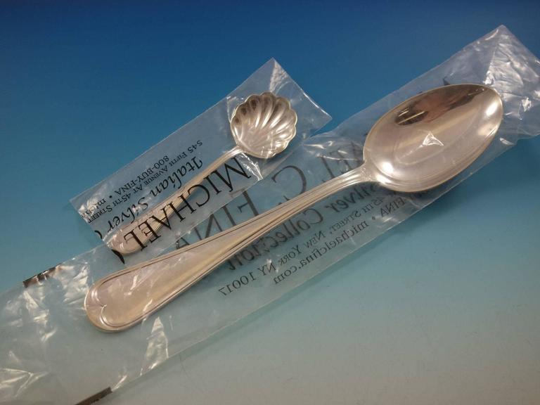 Maurizano by Schiavon Italy Sterling Silver Flatware Set for 12 Dinner