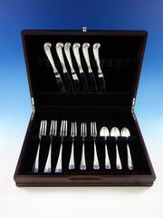 Queen Anne Williamsburg by Stieff Sterling Silver Flatware Set Service 24 Pieces