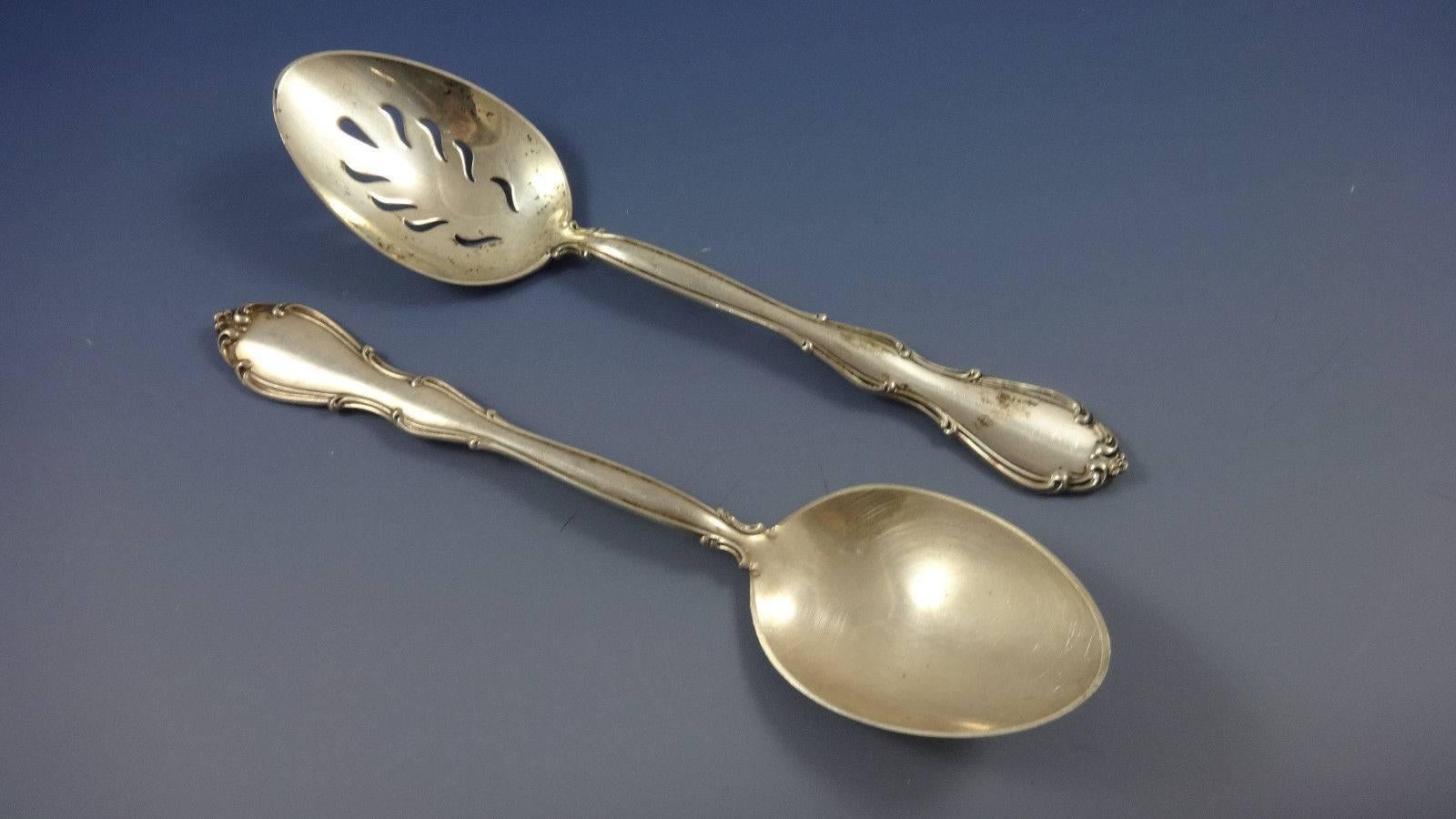 Ensemble de couverts en argent sterling 12 services 64 pièces Fontana par Towle en vente 1