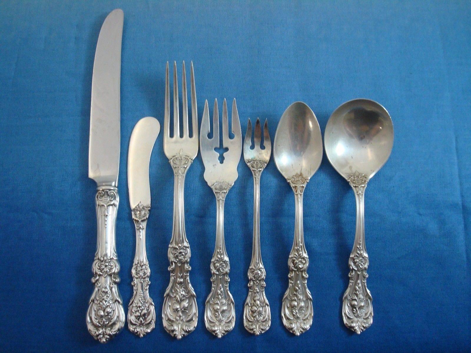 Often called America's most glorious sterling silver flatware pattern, Francis I is a true work of art. Each piece's central decoration represents a different cluster of fruit and flowers, giving your table a unique and classic presentation. This is