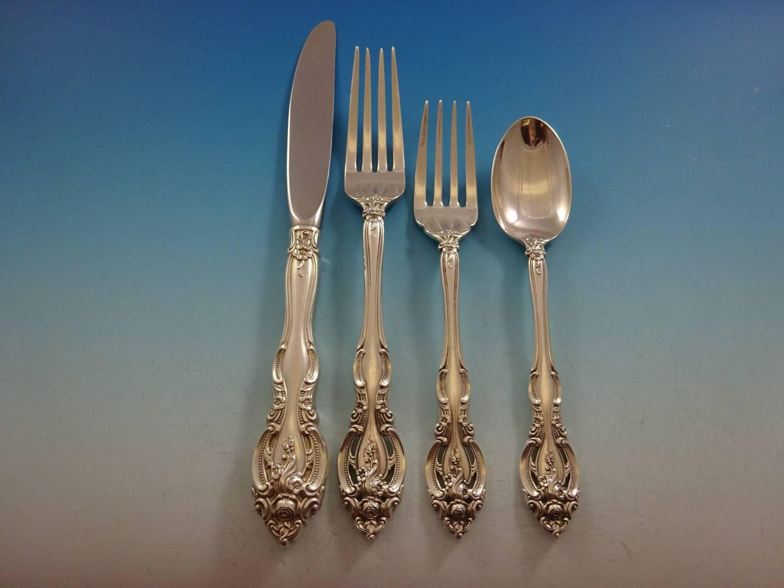20th Century La Scala by Gorham Sterling Silver Flatware Set for Six Service 24 Pieces For Sale