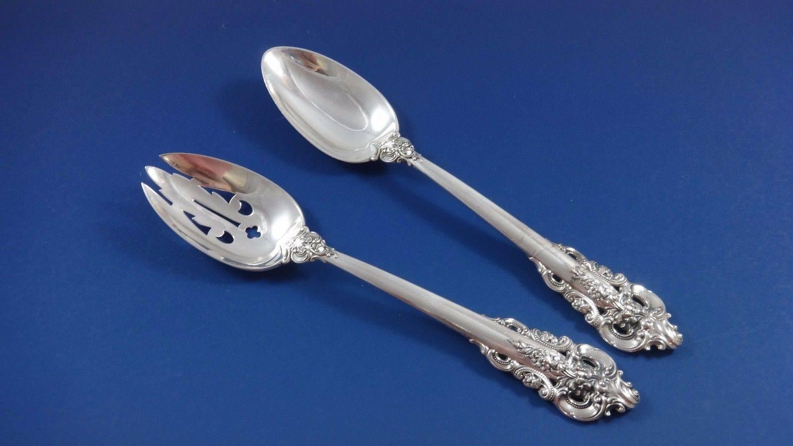 Grande Baroque by Wallace Sterling Silver Flatware Set For 8 Service 58 Pieces 1