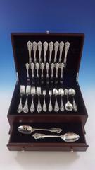 Grande Baroque by Wallace Sterling Silver Flatware Set For 8 Service 58 Pieces