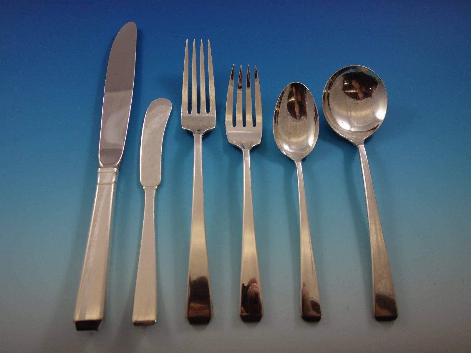 Craftsman by towle Sterling Silver flatware set 299 pieces. This set includes: 
48 knives, 8 5/8