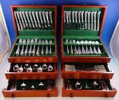Queen Anne Williamsburg by Stieff Sterling Silver Flatware Set 48 Service 296 Pc