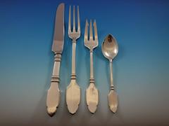 Robert Bruce by Graff, W, D Sterling Silver Flatware Set Dinner Service 196 Pcs