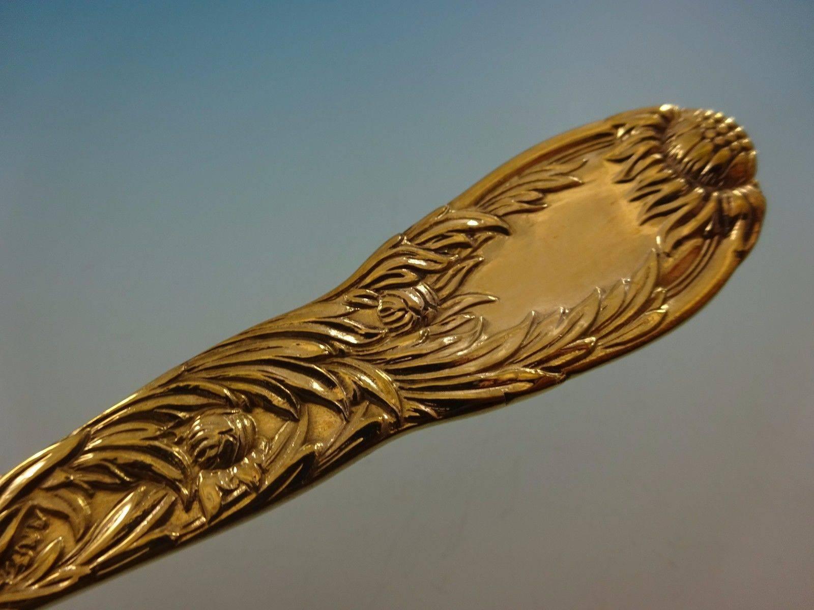 Chrysanthemum Gold by Tiffany Sterling Silver Flatware Service Set Six Vermeil 1