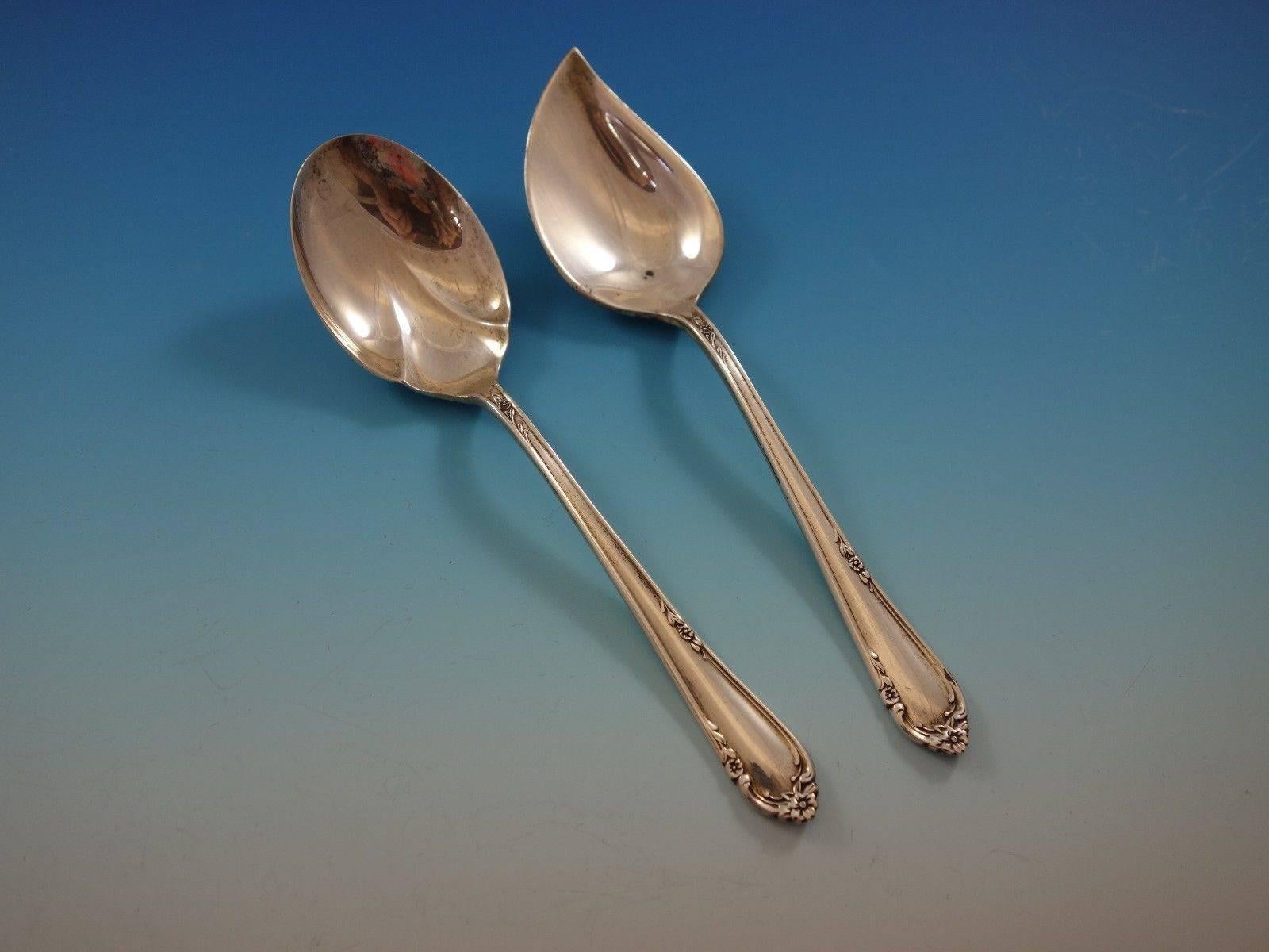 Argento 925 Set di posate Dancing Flowers di Reed & Barton in argento Sterling Servizio 38 pezzi in vendita