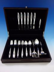 Belle Rose by Oneida Sterling Silver Flatware Set for 6 Service 31 Pieces