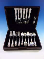 Queens by Birks Sterling Silver Flatware Set Dinner Service 37 Pieces Canadian
