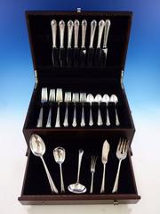Chased Romantique by Alvin Sterling Silver Flatware Set Dinner Service 38 Pieces