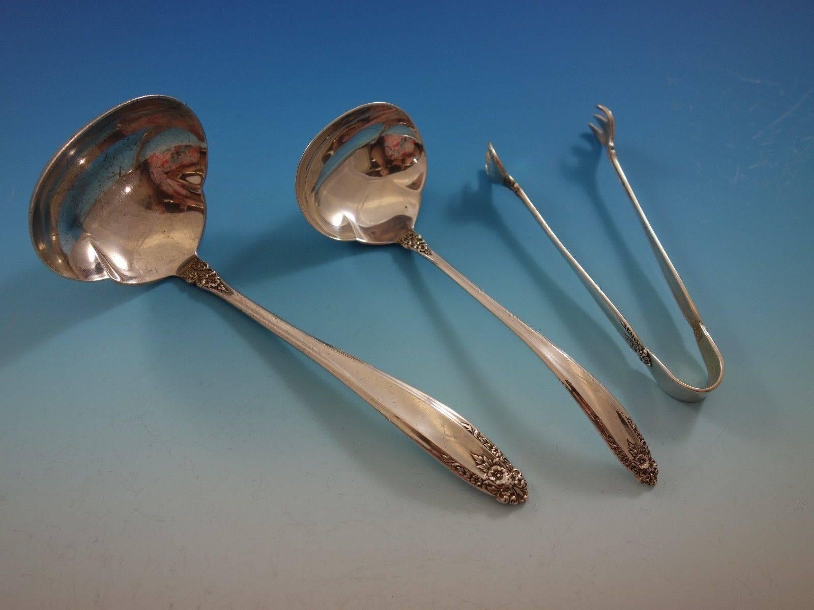 20th Century Prelude by International Sterling Silver Flatware Set for 12 Service 114 pieces For Sale