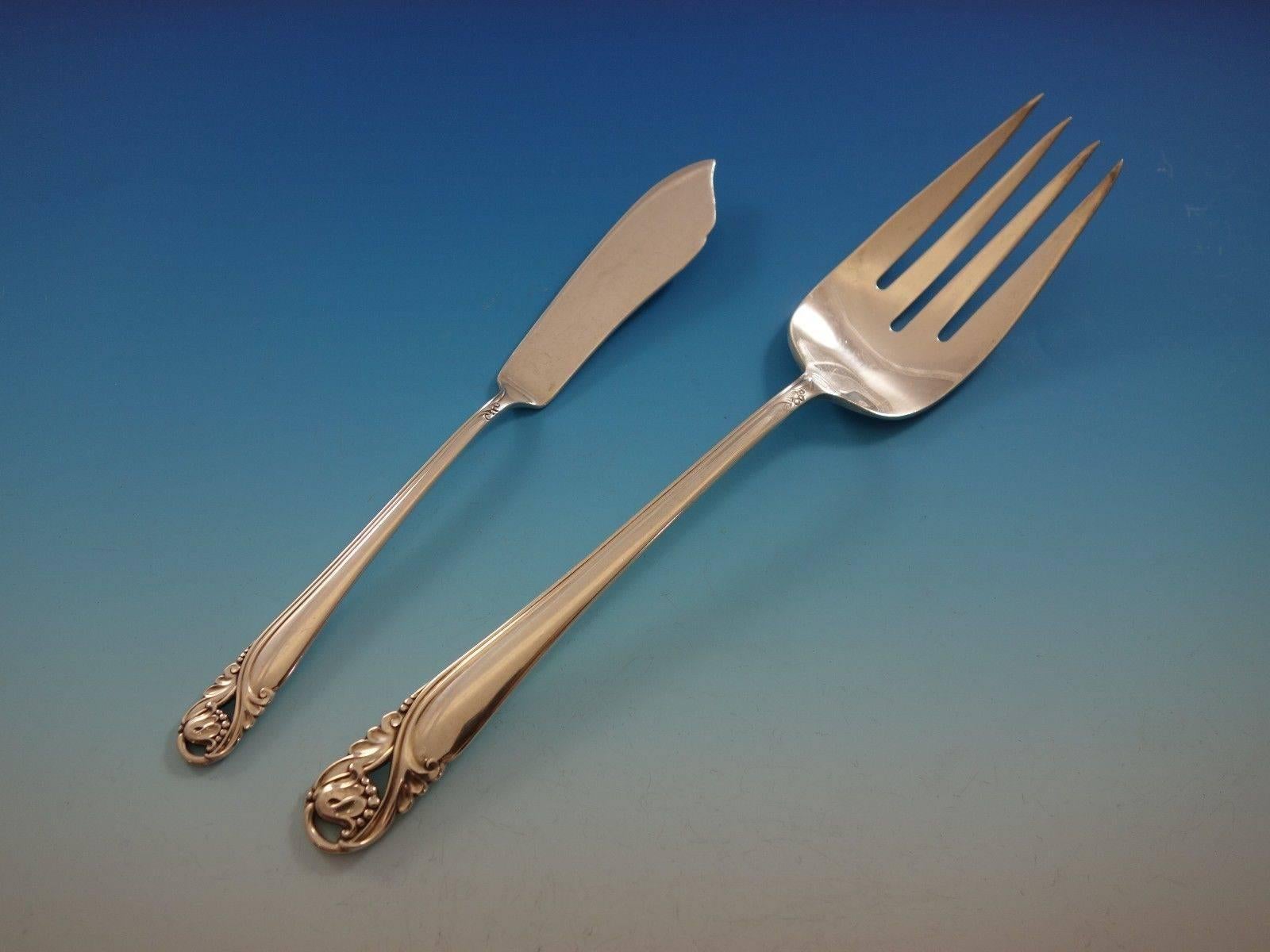 Ensemble de couverts en argent sterling Spring Glory par International pour 12 personnes, 80 pièces en vente 2