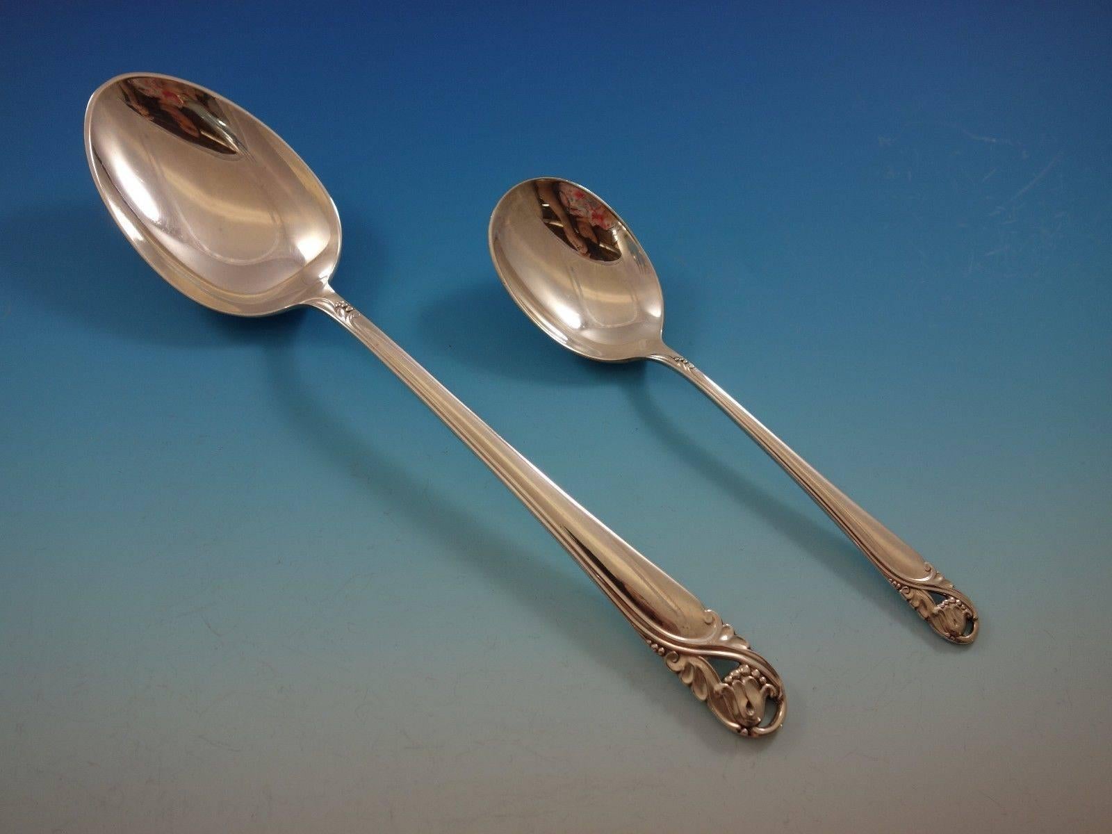 Ensemble de couverts en argent sterling Spring Glory par International pour 12 personnes, 80 pièces en vente 4